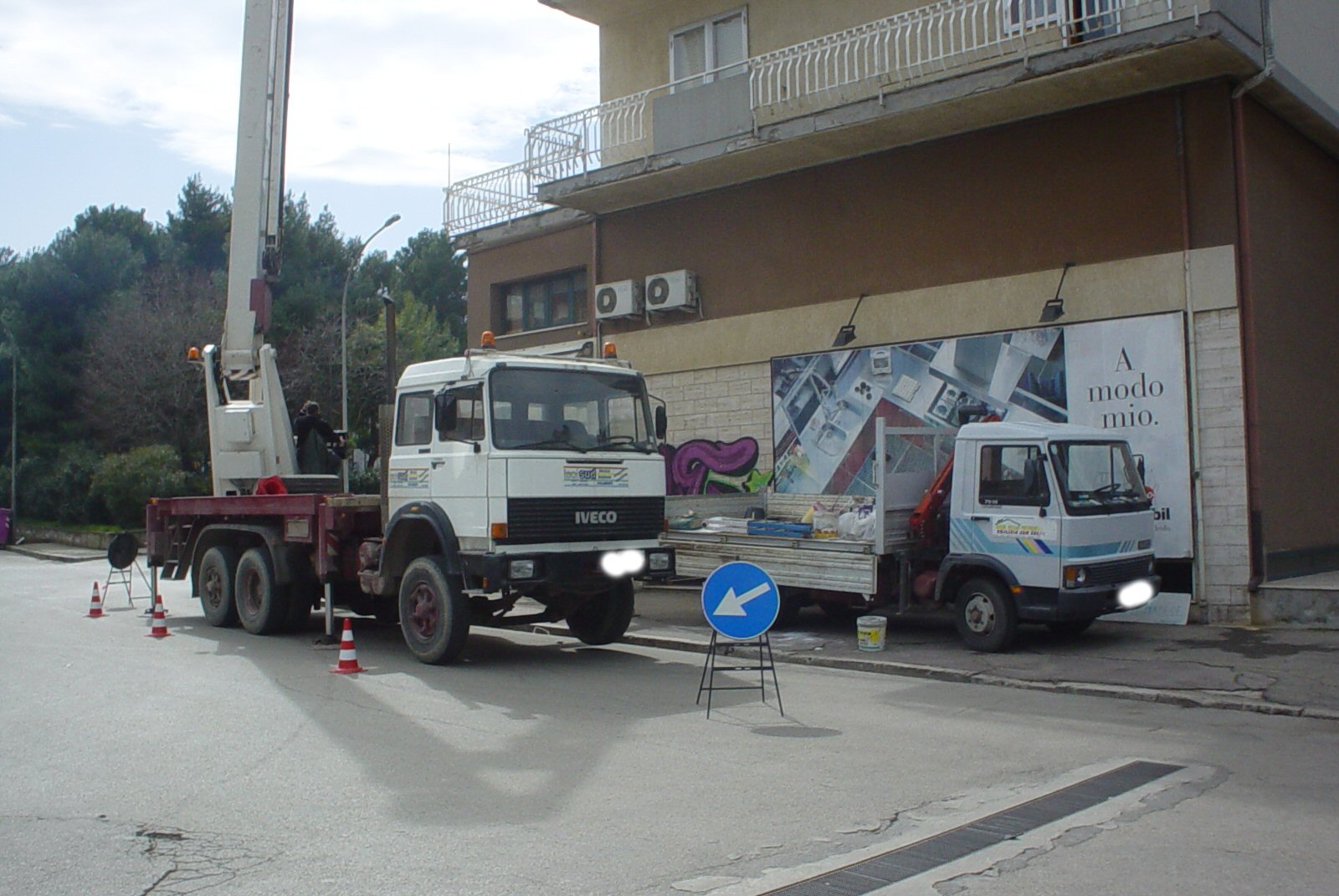 Lavori con Piattaforma Aerea