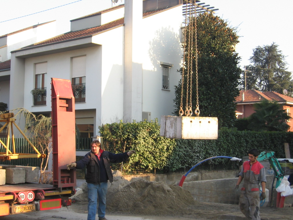 smontaggio Ferro:carico zavorre