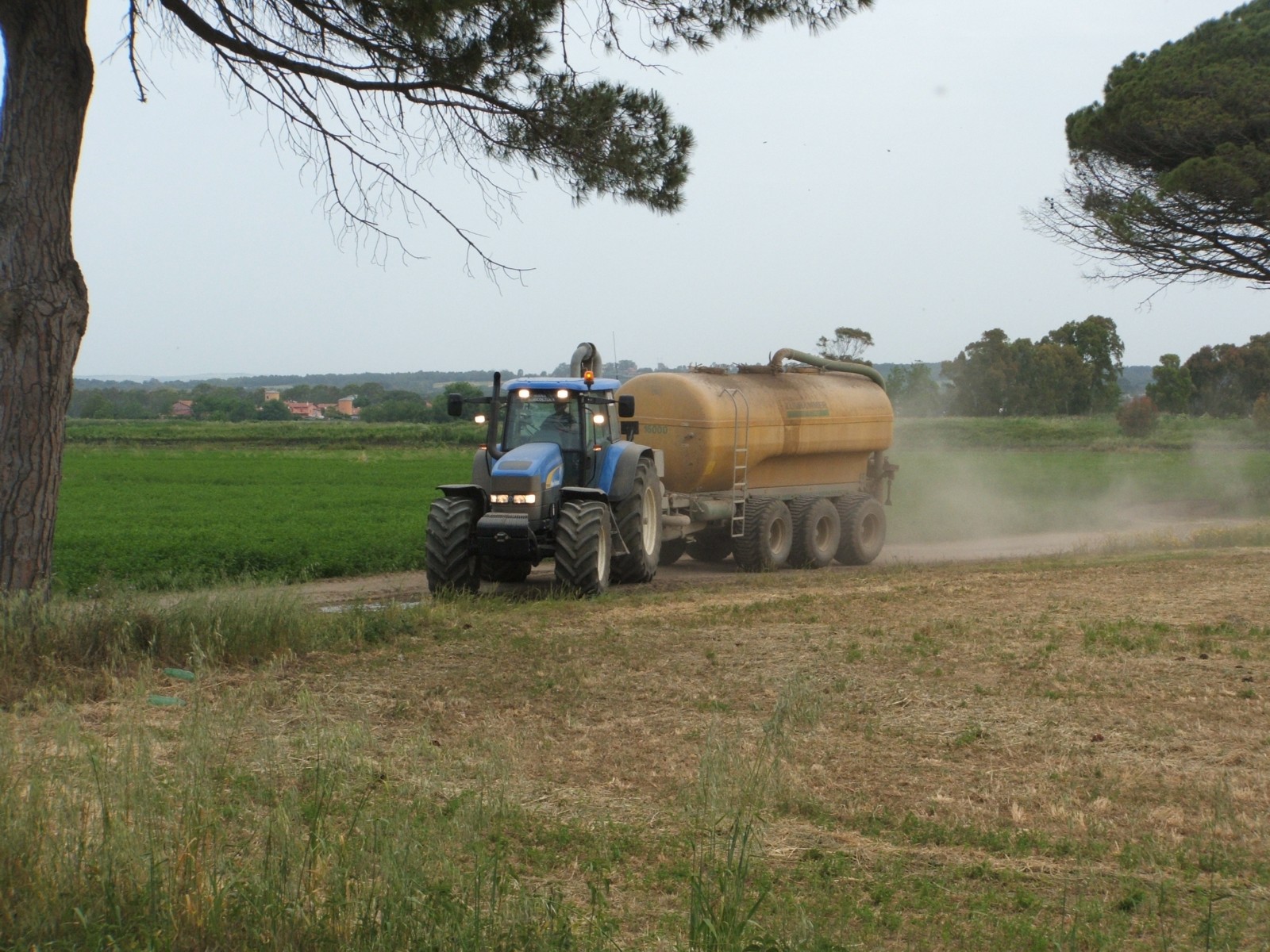 new holland tm190 con botte liquami zunhammer ( con botte in resina)