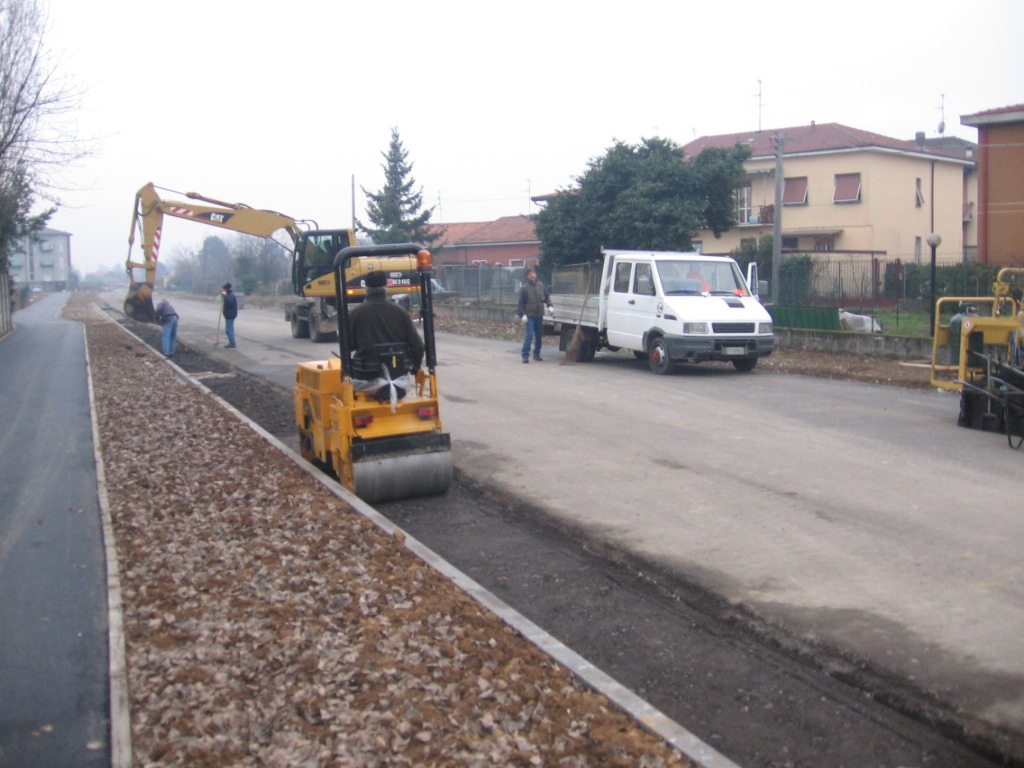 rullaggio fresato per stabilizzazione terreno
