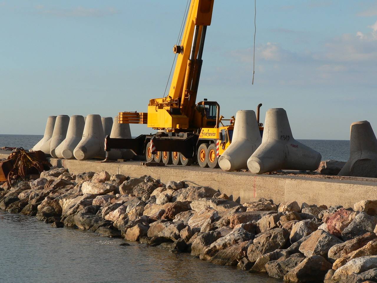 Gru Gottwald sul molo