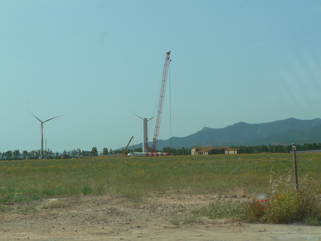 Montaggio della torre eolica