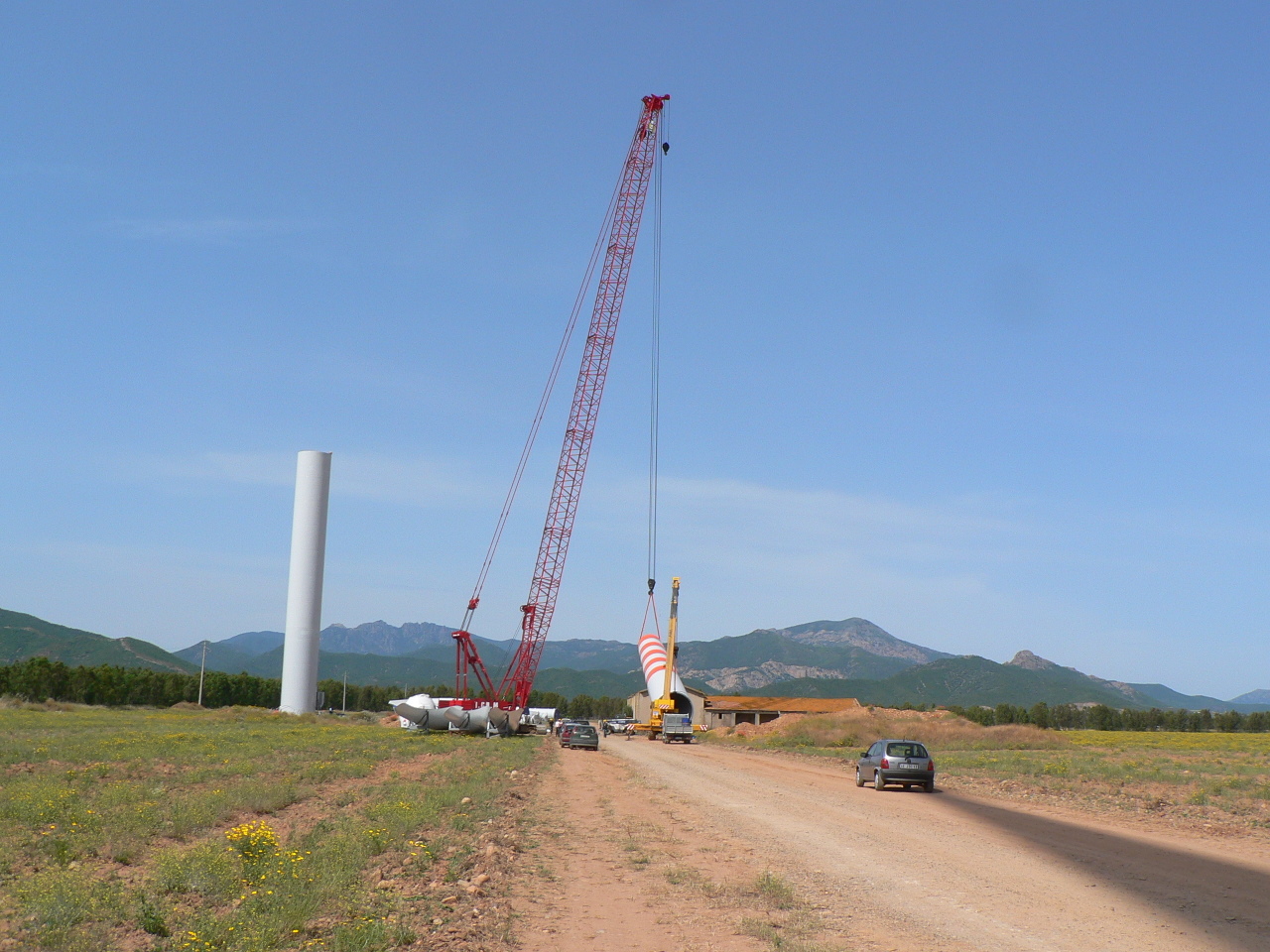 Montaggio della torre eolica