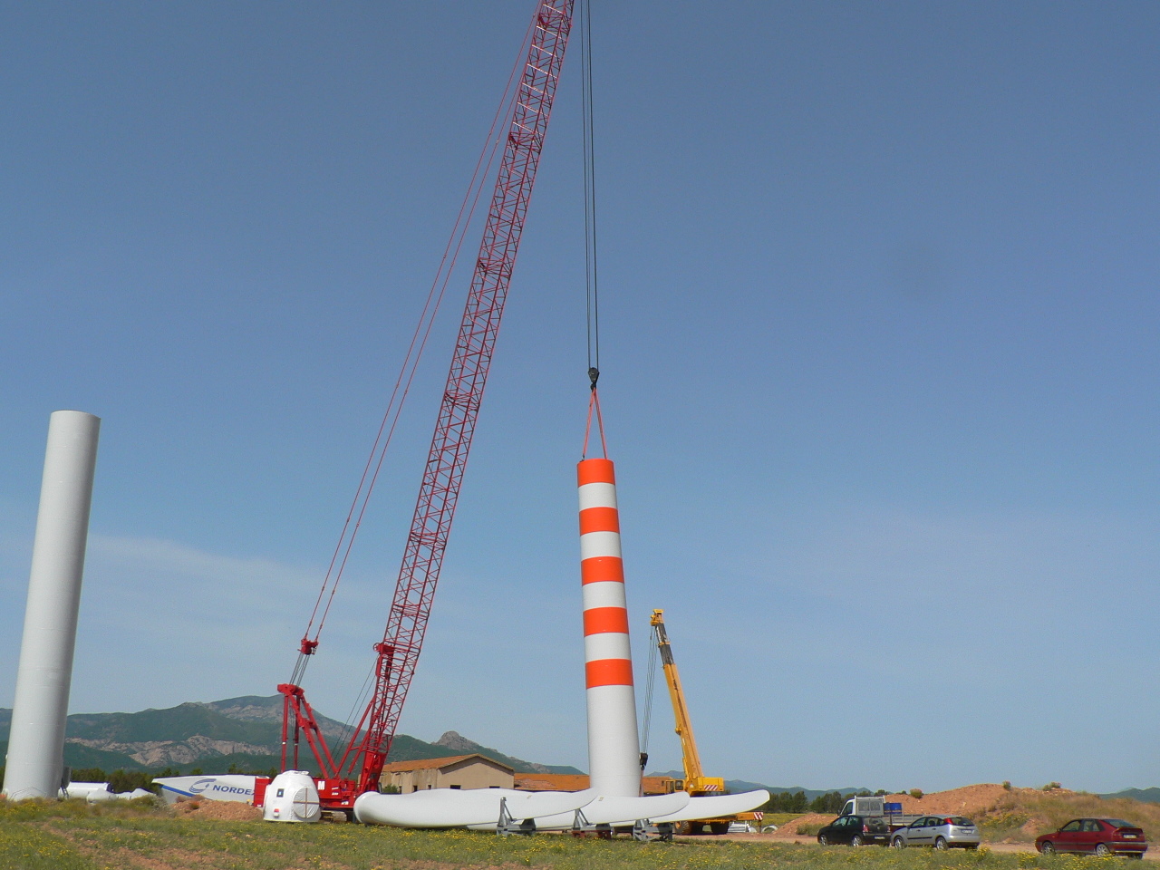 Montaggio della torre eolica