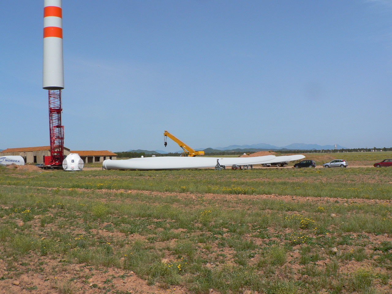 Montaggio della torre eolica