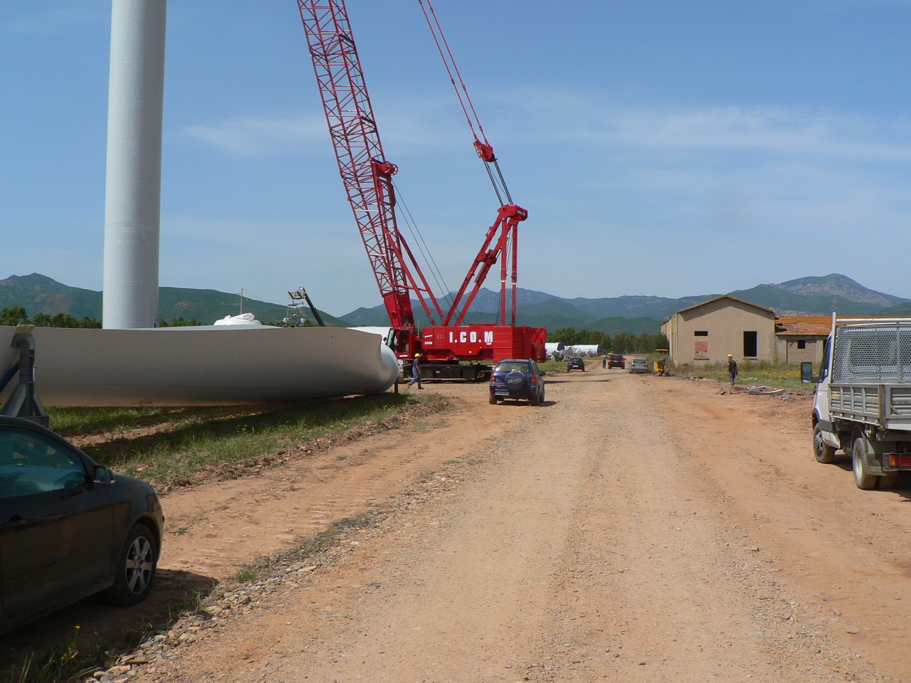 Montaggio della torre eolica