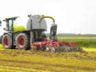 Claas Xerion, Coltivatore Kongskild dopo triticale