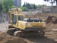 cantiere a Lissone: Komatsu PC340NLC-6 Checchin