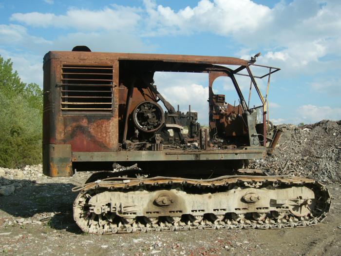 Ruston Bucyrus 311B (dopo l' incendio)