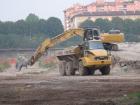 Riempimento sottostazione elettrica (preparazione