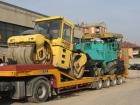 Vogele Super 1603 e Bomag BW180AD sul carrellone