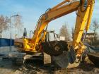 jcb js 210 estrazione plinti cancelli