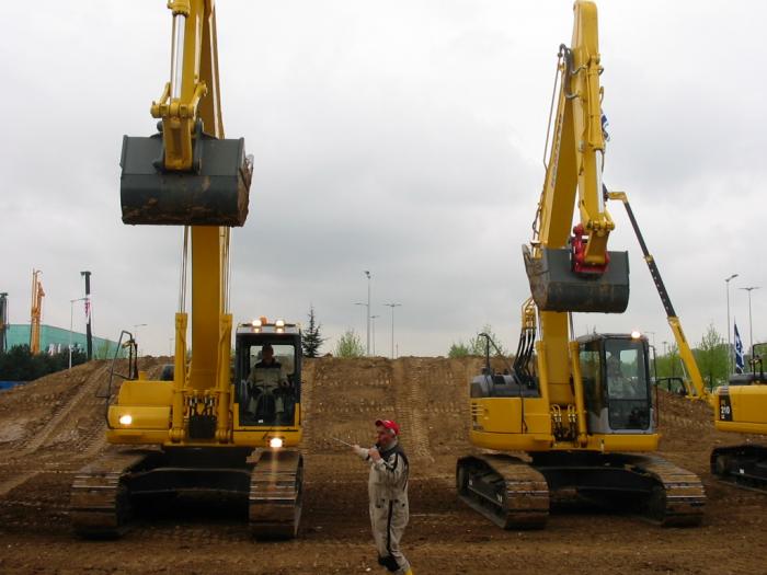 campo prove Komatsu