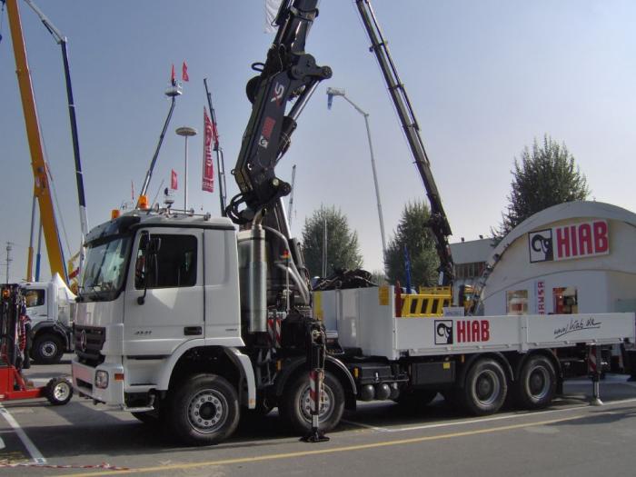 Actros con gru Hiab