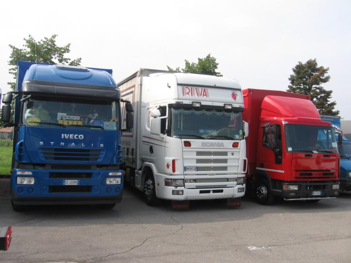 Iveco Stralis-Scania Riva-Iveco Eurocargo