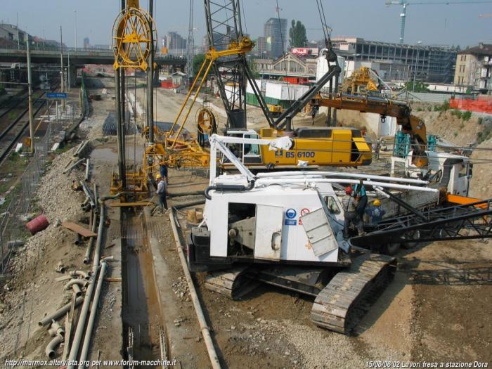 Fresa Bauer a stazione Dora