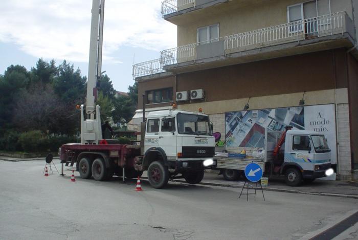 Lavori con Piattaforma Aerea