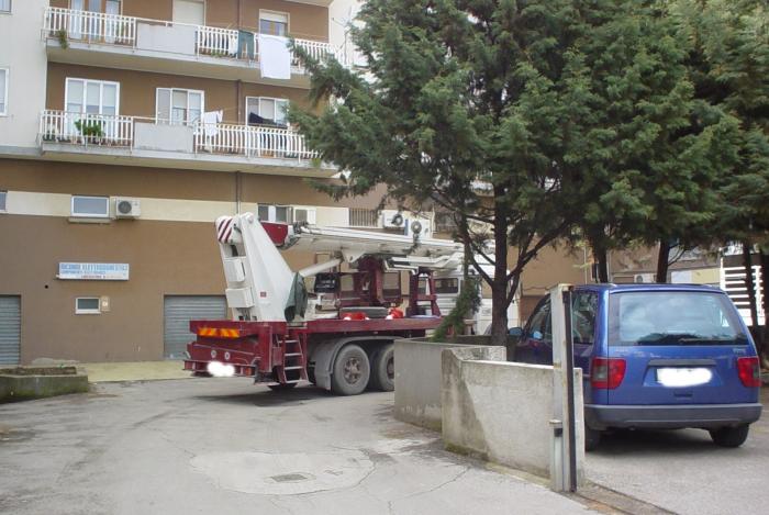 Lavori con Piattaforma Aerea