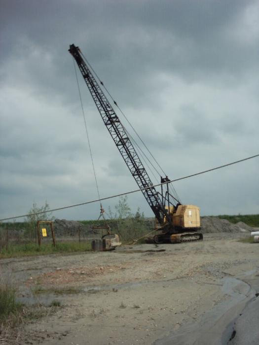 cava di sabbia sul Po