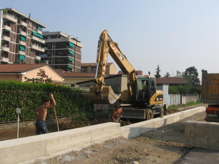 sbancamento per pista ciclabile