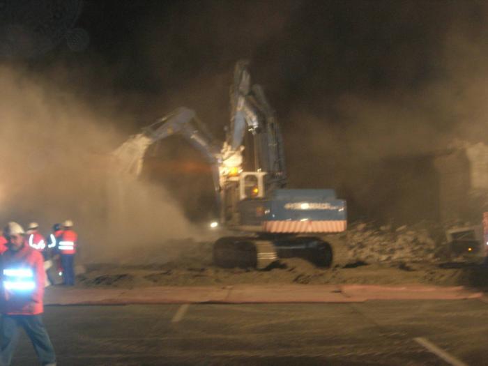 demolizione cavalcavia