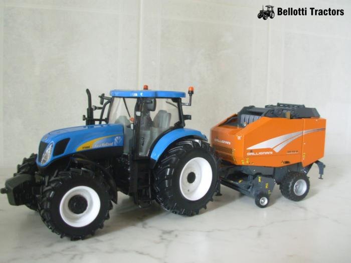 New Holland T7060 con rotopressa Gallignani GA V9B