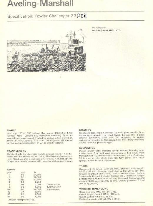 Aveling Marshall 33