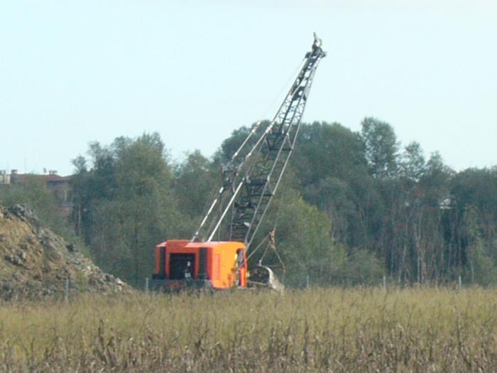 Dragline al lavoro