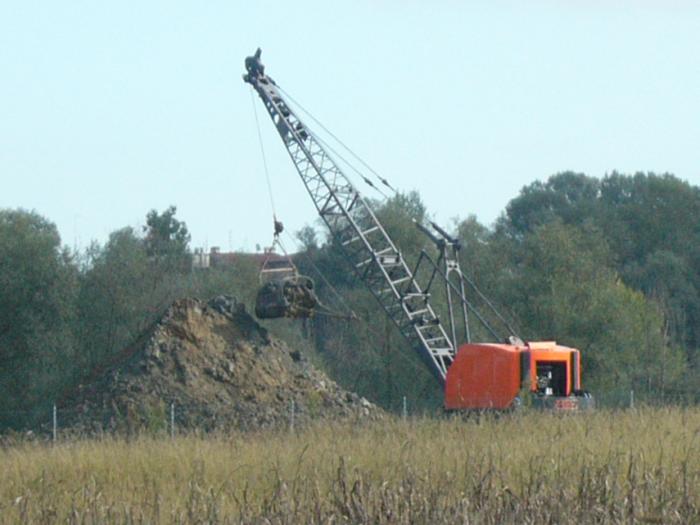 Dragline al lavoro