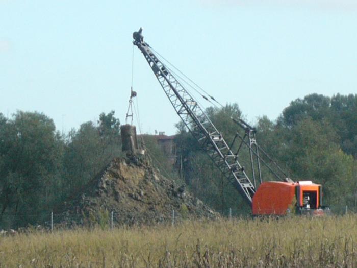 Dragline al lavoro