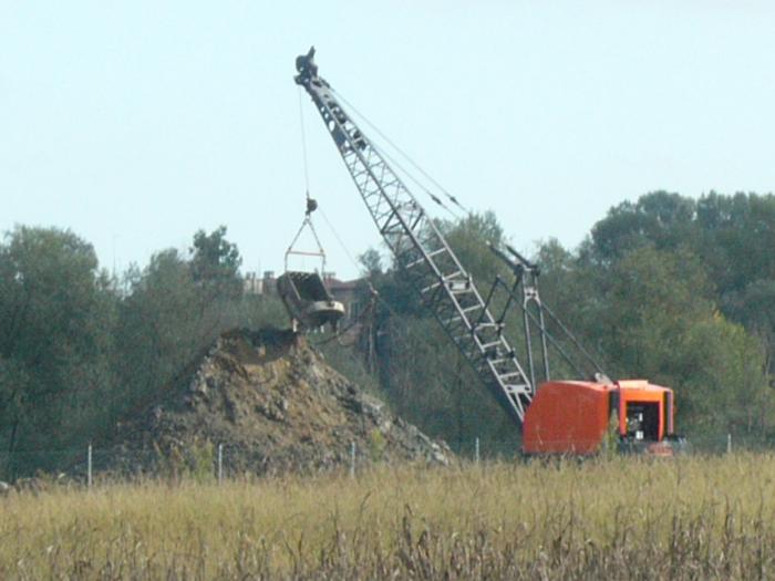 Dragline al lavoro