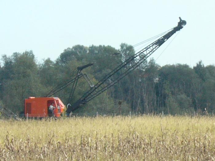 Dragline al lavoro