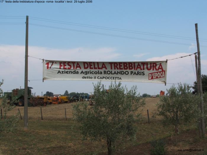 17Â° festa della trebbiatura d'epoca