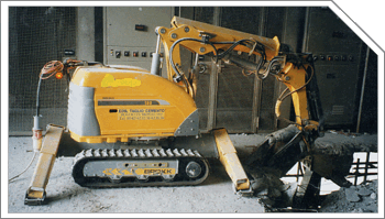 Escavatore robot per demolizioni