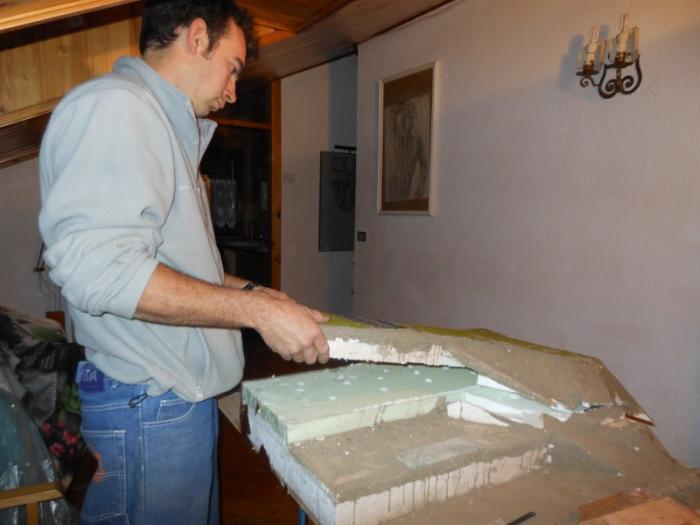 rimozione polistirolo