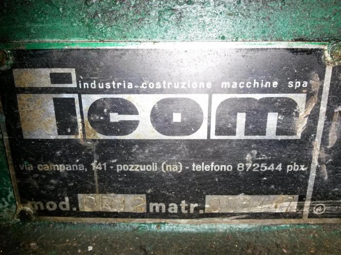 Targhetta identificativa Icom DR 12