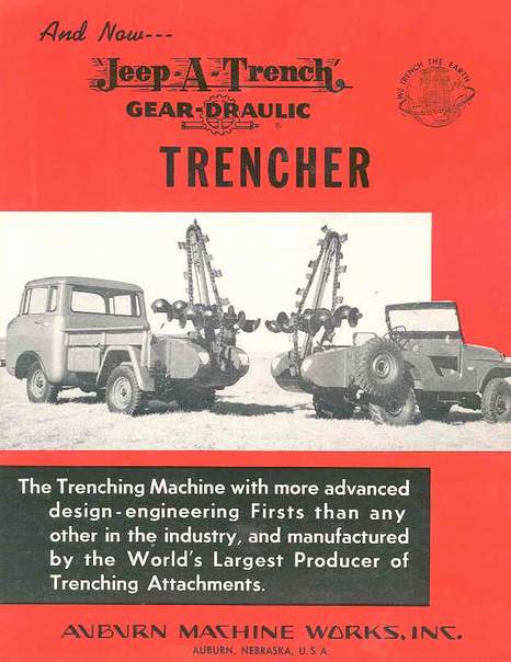 Jeep Trenching Machine